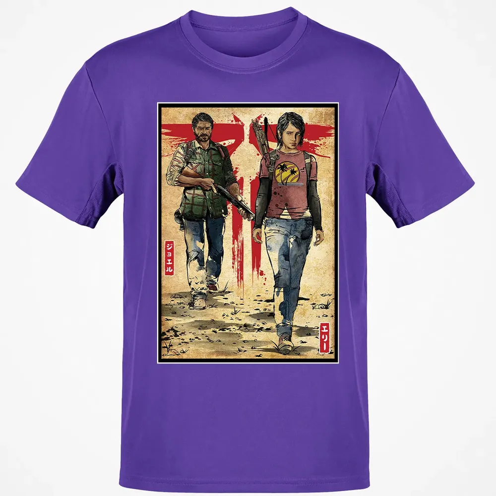 Joel and Ellie woodblock Classic Unisex T-Shirt - 10