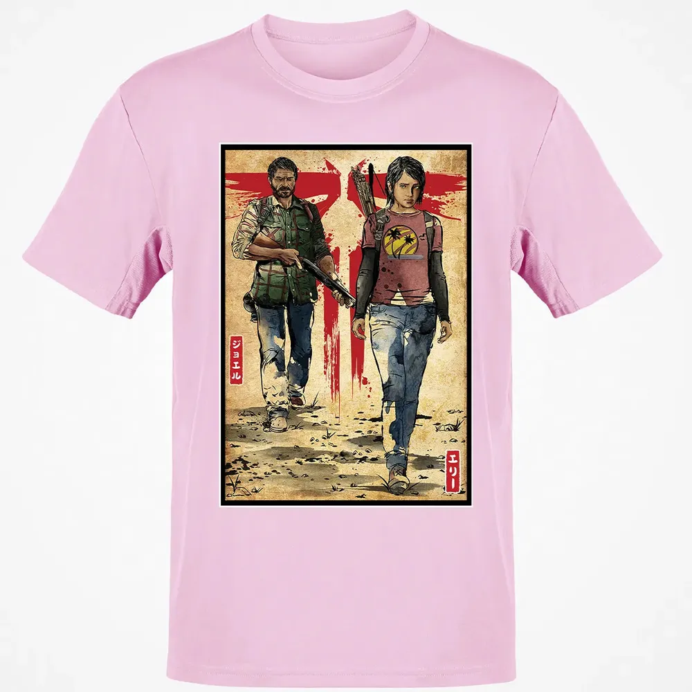 Joel and Ellie woodblock Classic Unisex T-Shirt - 6