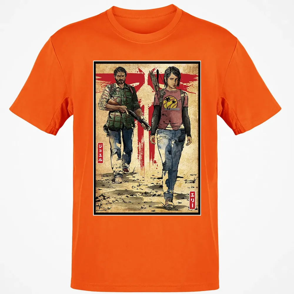 Joel and Ellie woodblock Classic Unisex T-Shirt - 9