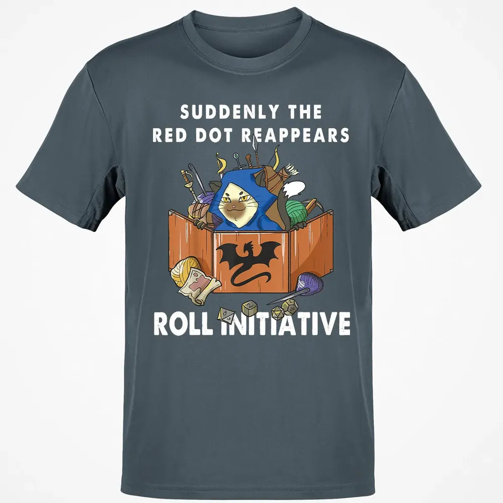 Suddenly The Red Dot Reappears Roll Initiative Classic Unisex T-Shirt - 4