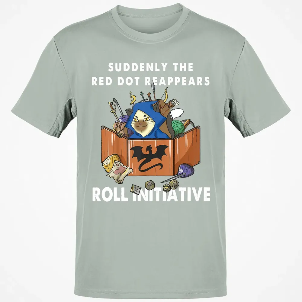 Suddenly The Red Dot Reappears Roll Initiative Classic Unisex T-Shirt - 3