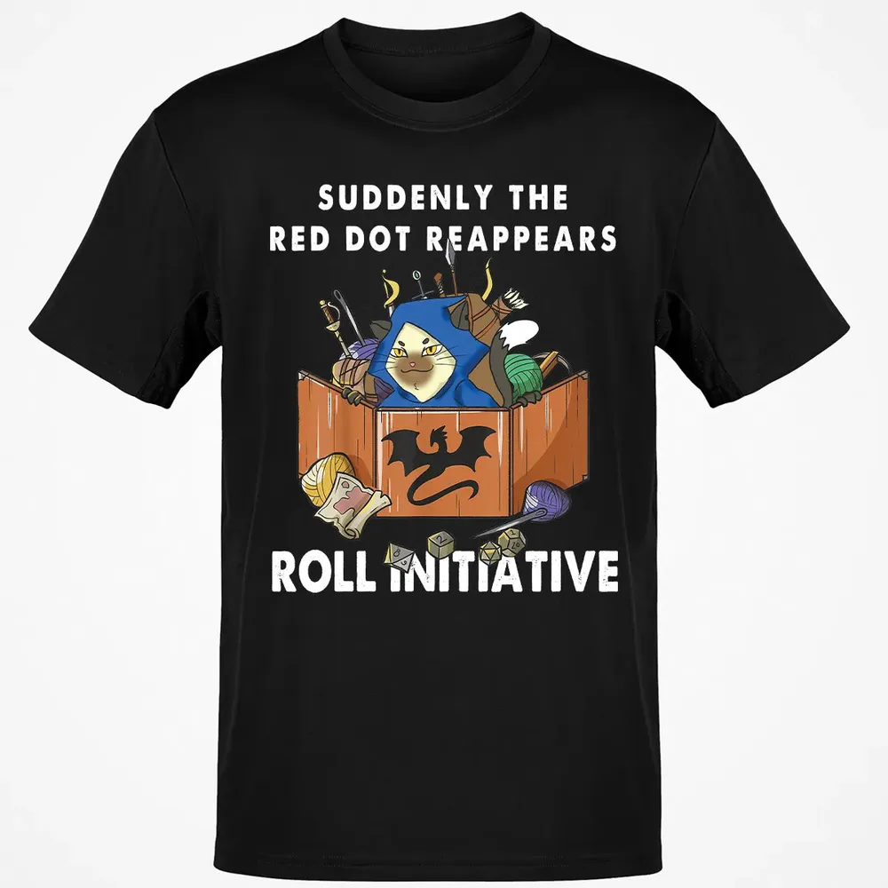Suddenly The Red Dot Reappears Roll Initiative Classic Unisex T-Shirt - 2