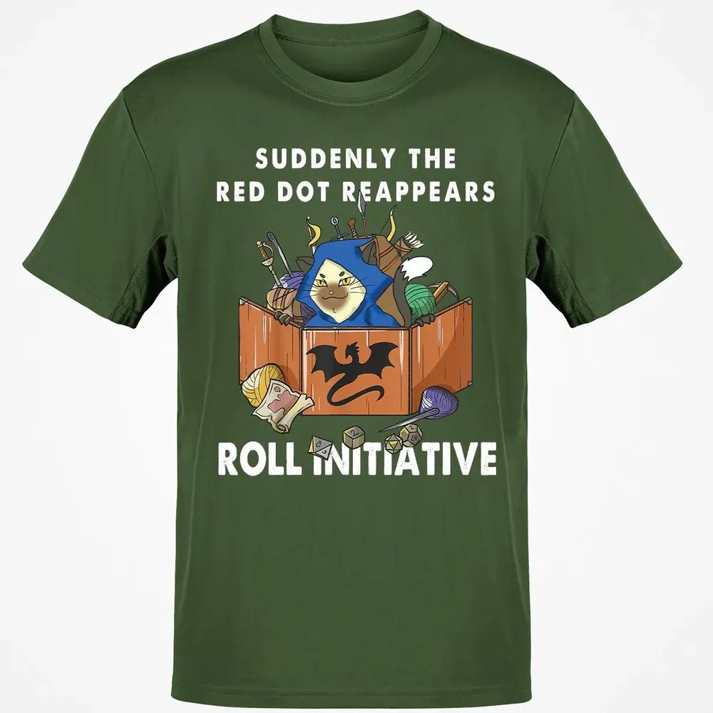 Suddenly The Red Dot Reappears Roll Initiative Classic Unisex T-Shirt - 7