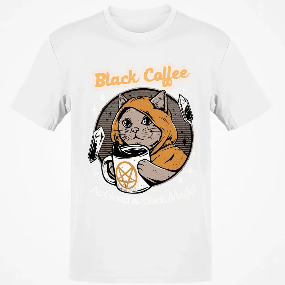 Black coffee as good as black magic Classic Unisex T-Shirt - 13