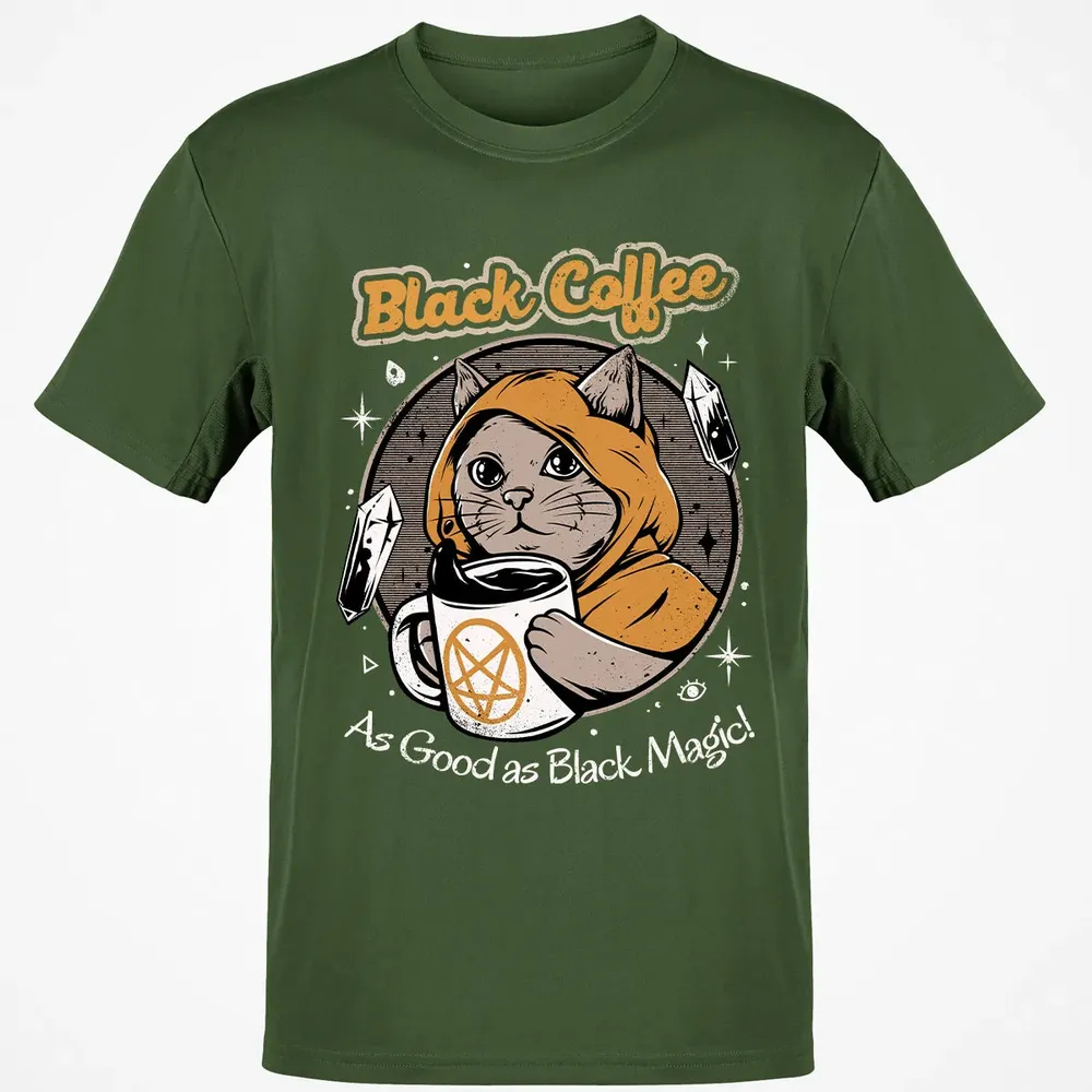 Black coffee as good as black magic Classic Unisex T-Shirt - 7
