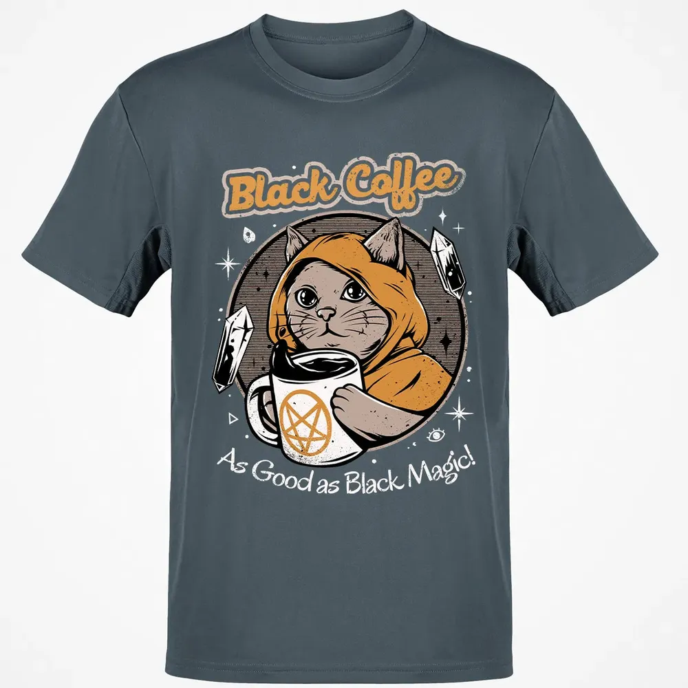 Black coffee as good as black magic Classic Unisex T-Shirt - 4
