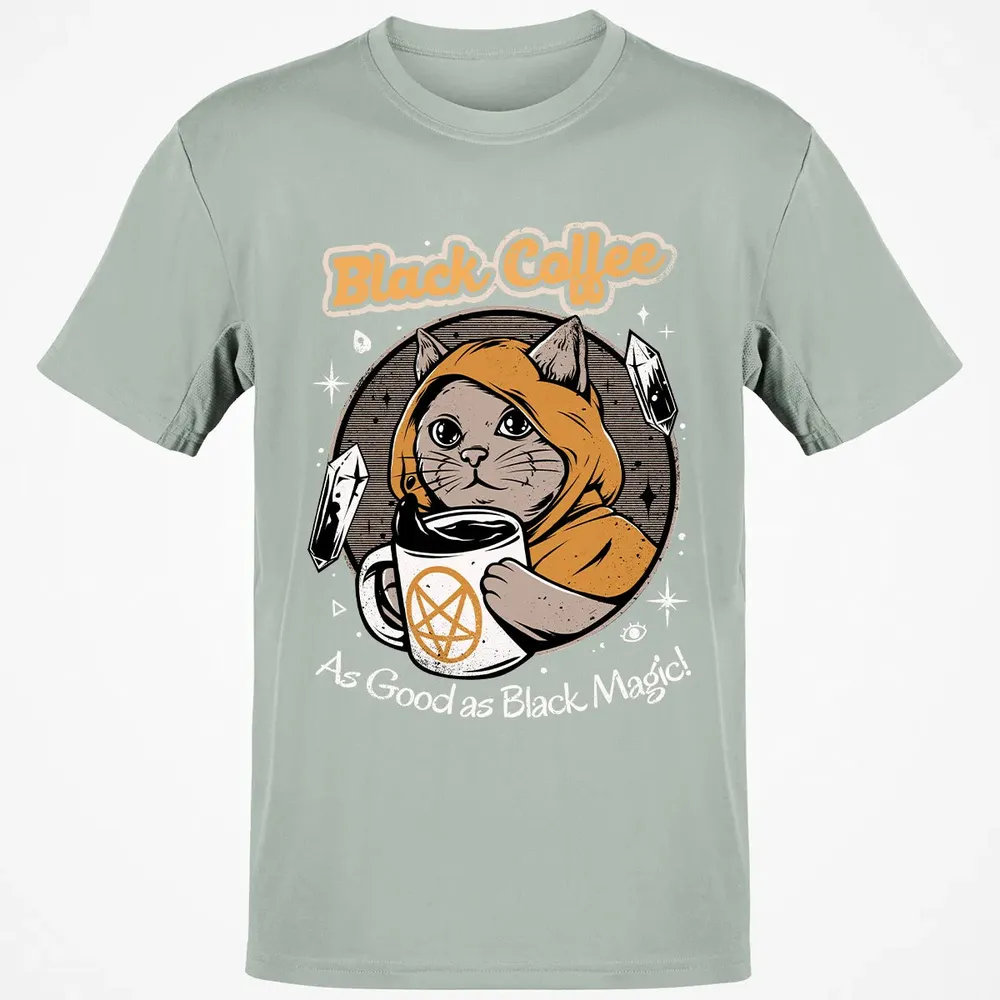 Black coffee as good as black magic Classic Unisex T-Shirt - 3