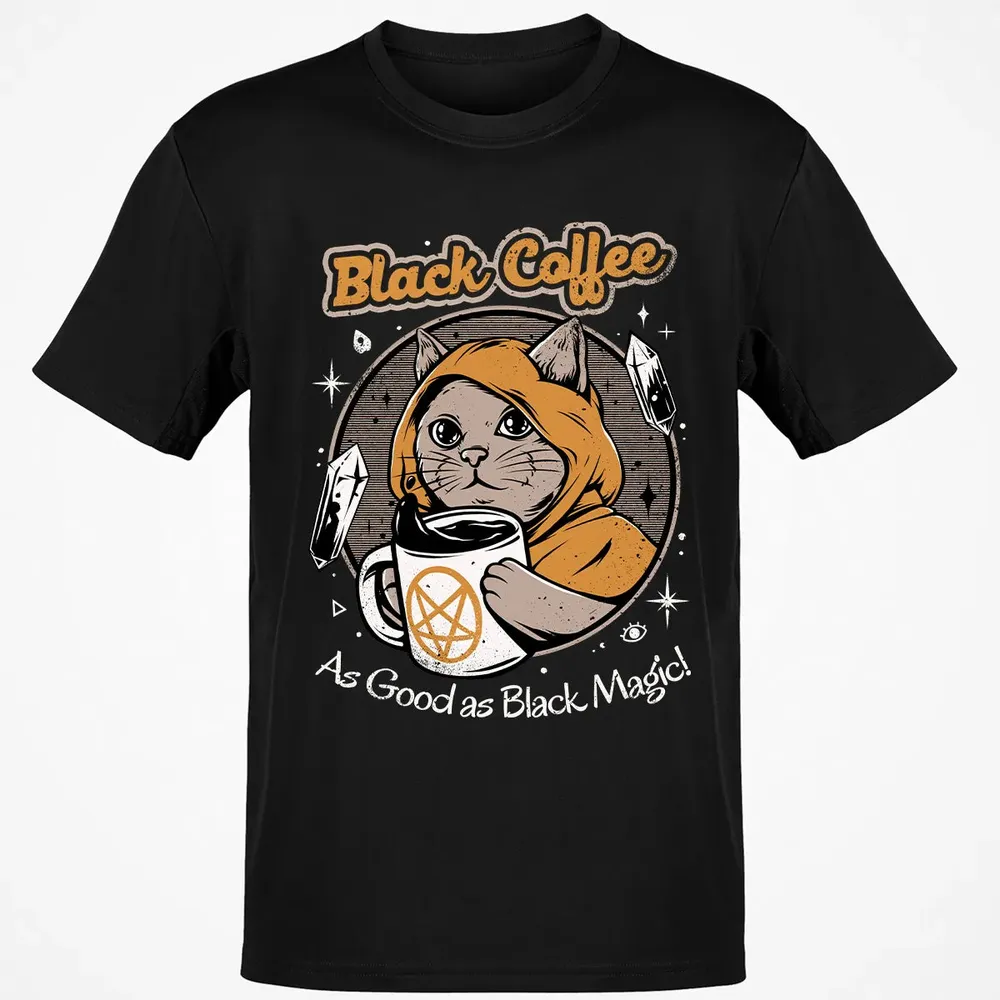 Black coffee as good as black magic Classic Unisex T-Shirt - 2