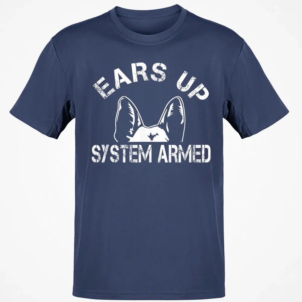 Ears up system armed   Funny German shepherd Classic Unisex T-Shirt - 8