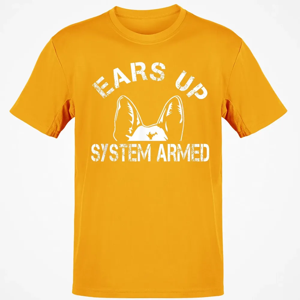 Ears up system armed   Funny German shepherd Classic Unisex T-Shirt - 5