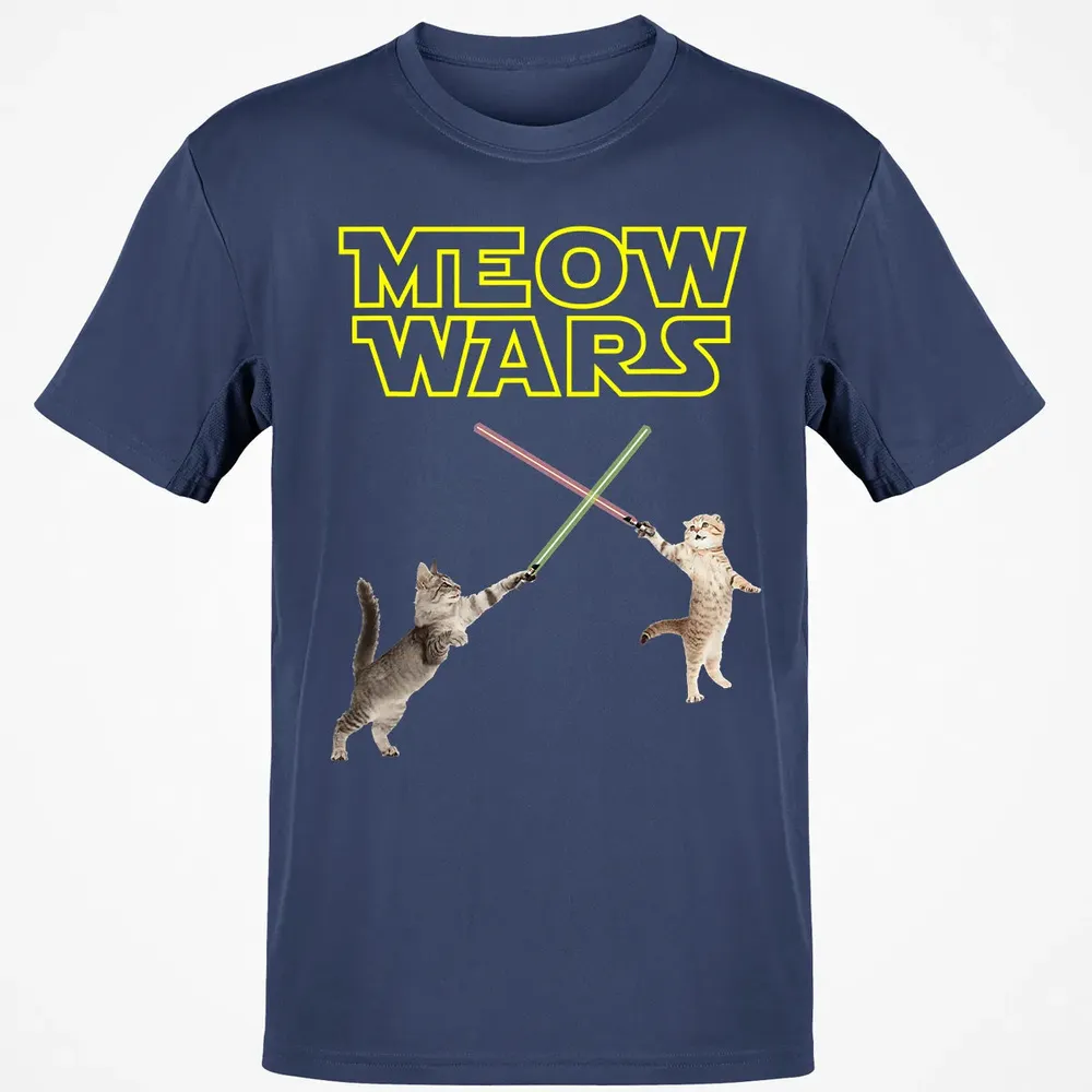 Meow Wars funny Cat lover pop art Classic Unisex T-Shirt - 8