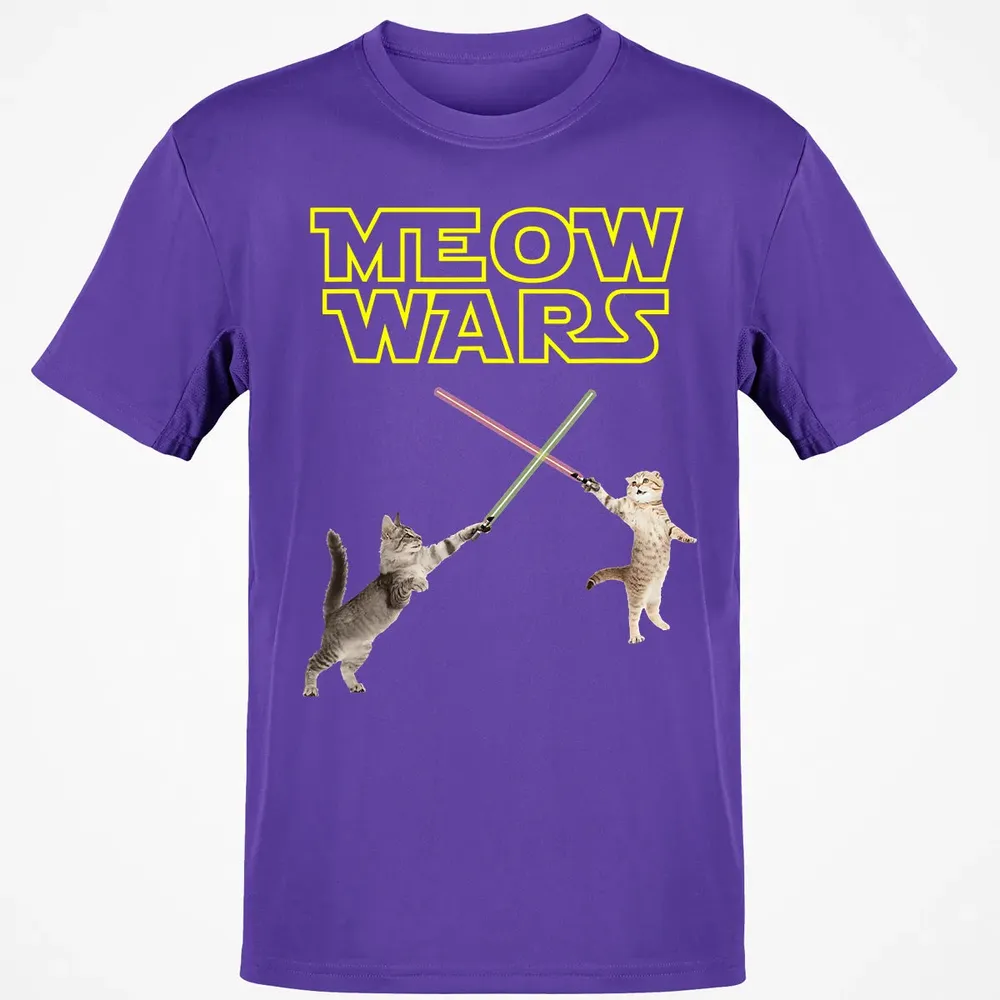 Meow Wars funny Cat lover pop art Classic Unisex T-Shirt - 10
