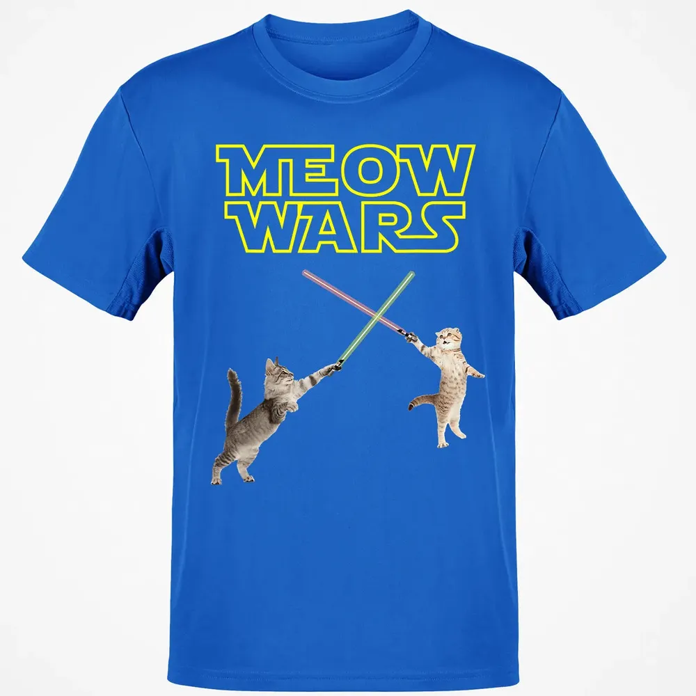 Meow Wars funny Cat lover pop art Classic Unisex T-Shirt - 12