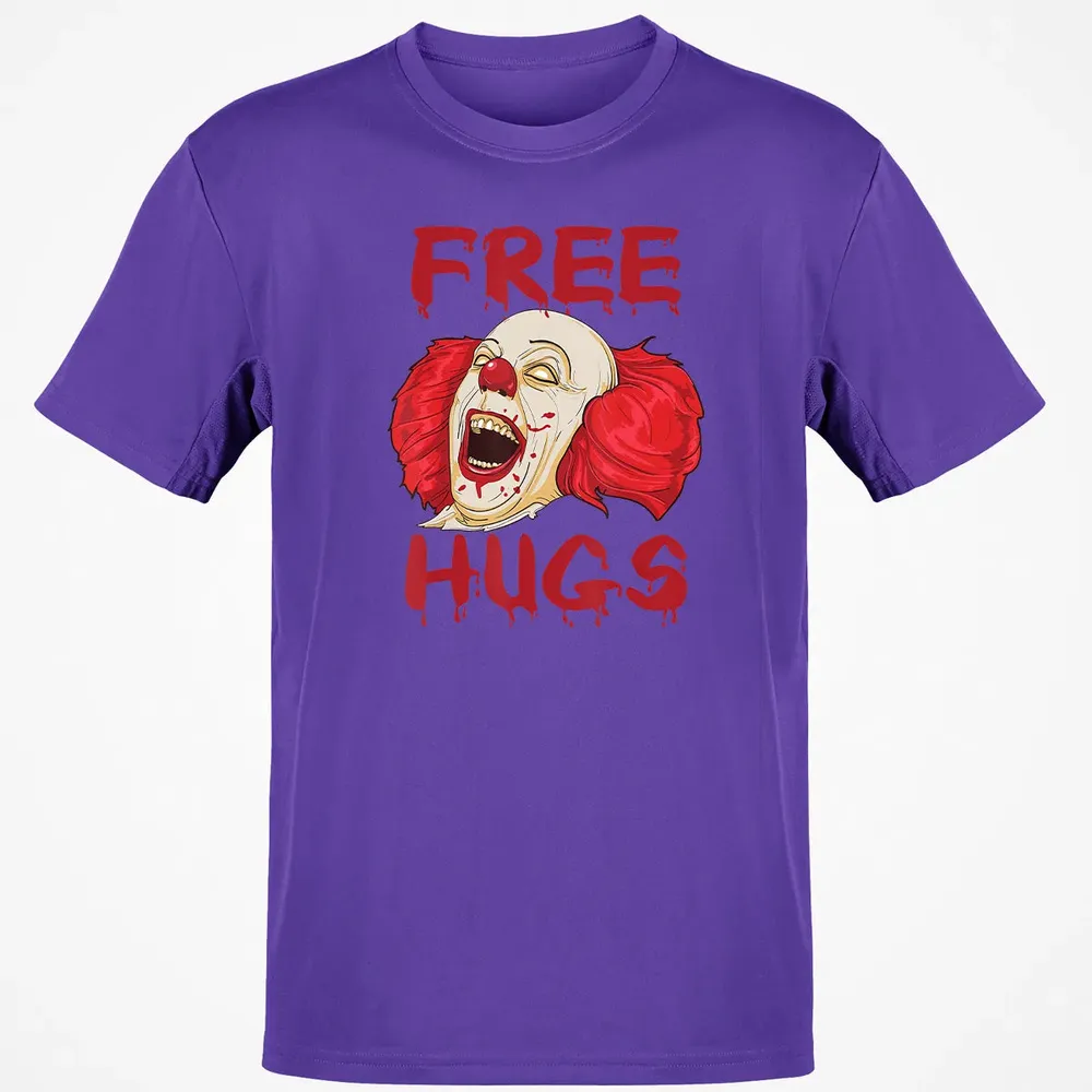 Free Hugs  Evil Killer Scary Clown Halloween Gift Classic Unisex T-Shirt - 10