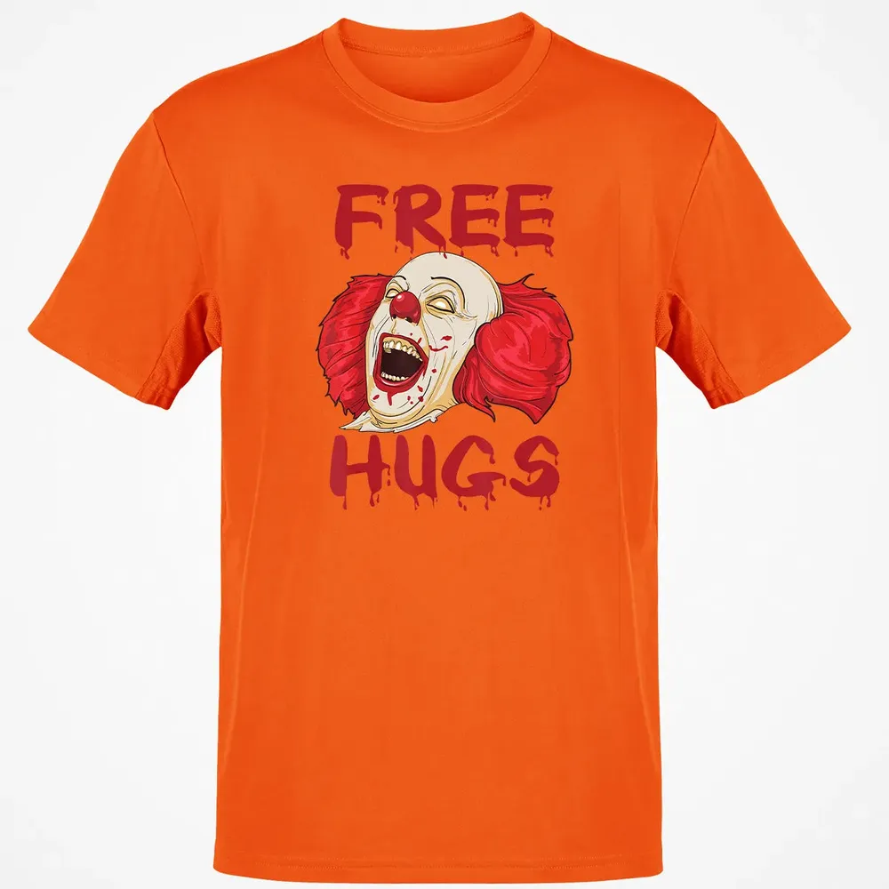 Free Hugs  Evil Killer Scary Clown Halloween Gift Classic Unisex T-Shirt - 9