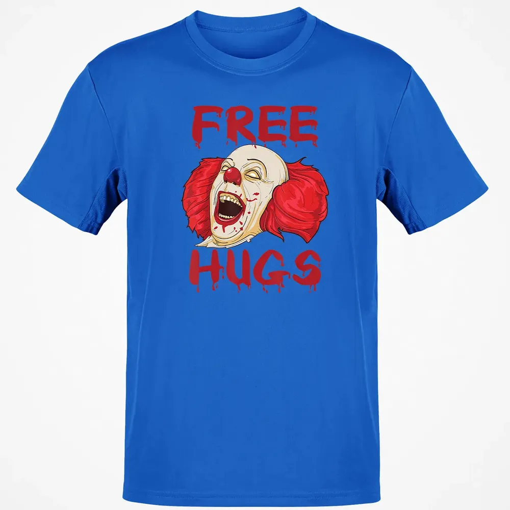 Free Hugs  Evil Killer Scary Clown Halloween Gift Classic Unisex T-Shirt - 12