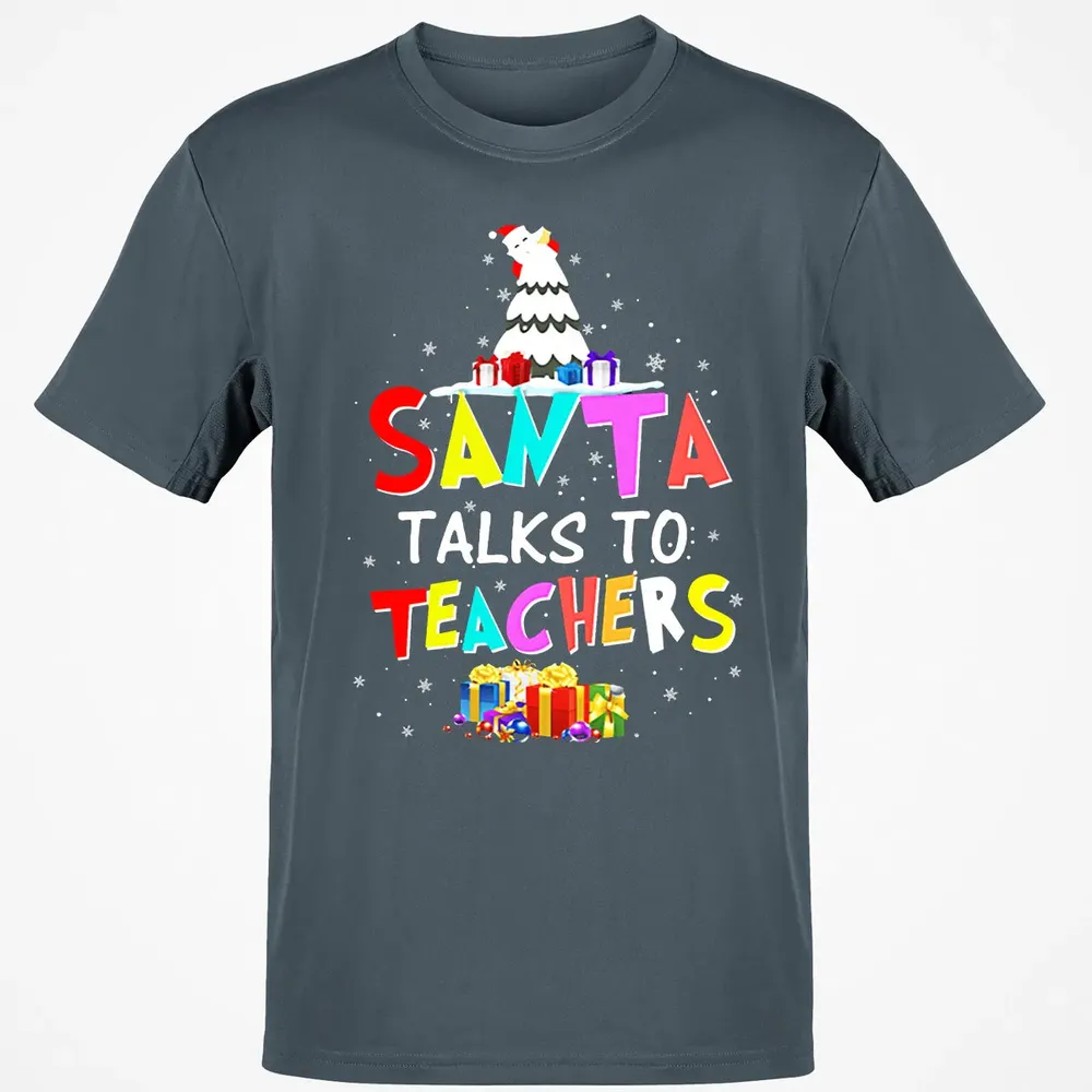Santa talks to teachers Classic Unisex T-Shirt - 4