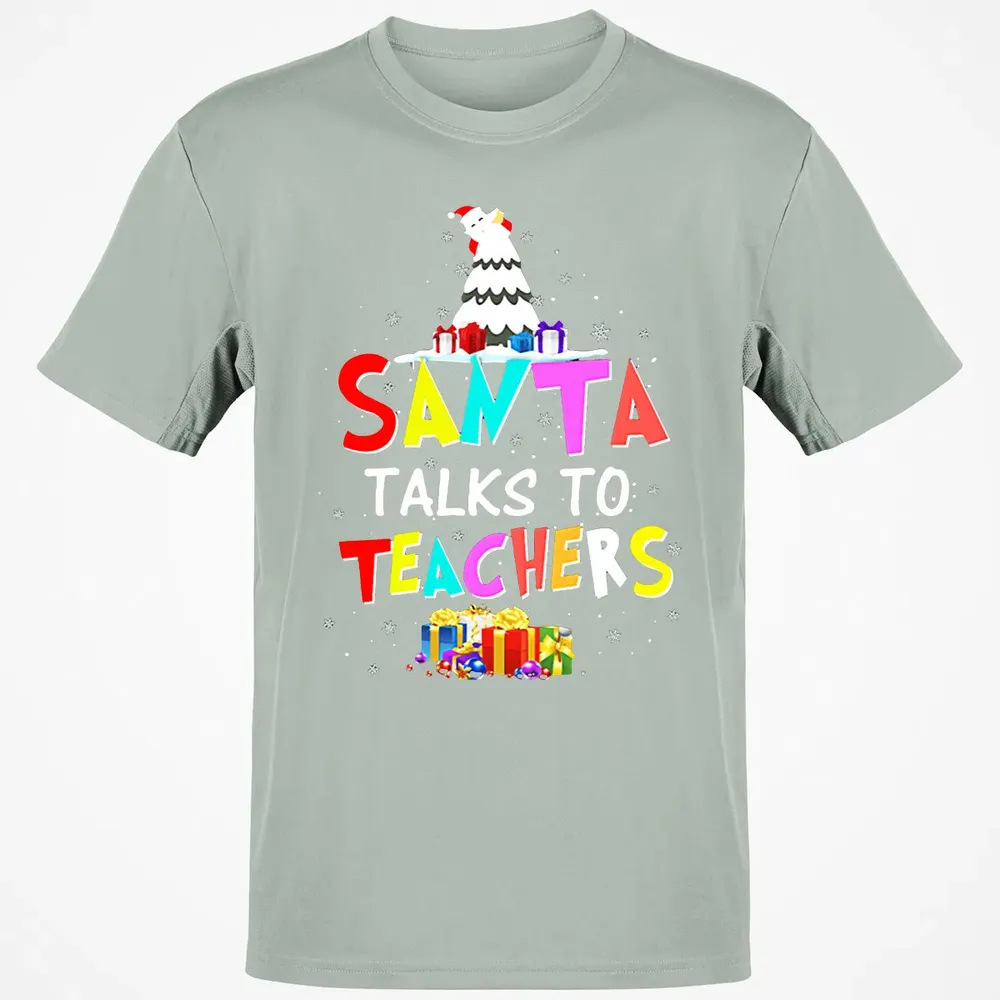 Santa talks to teachers Classic Unisex T-Shirt - 3