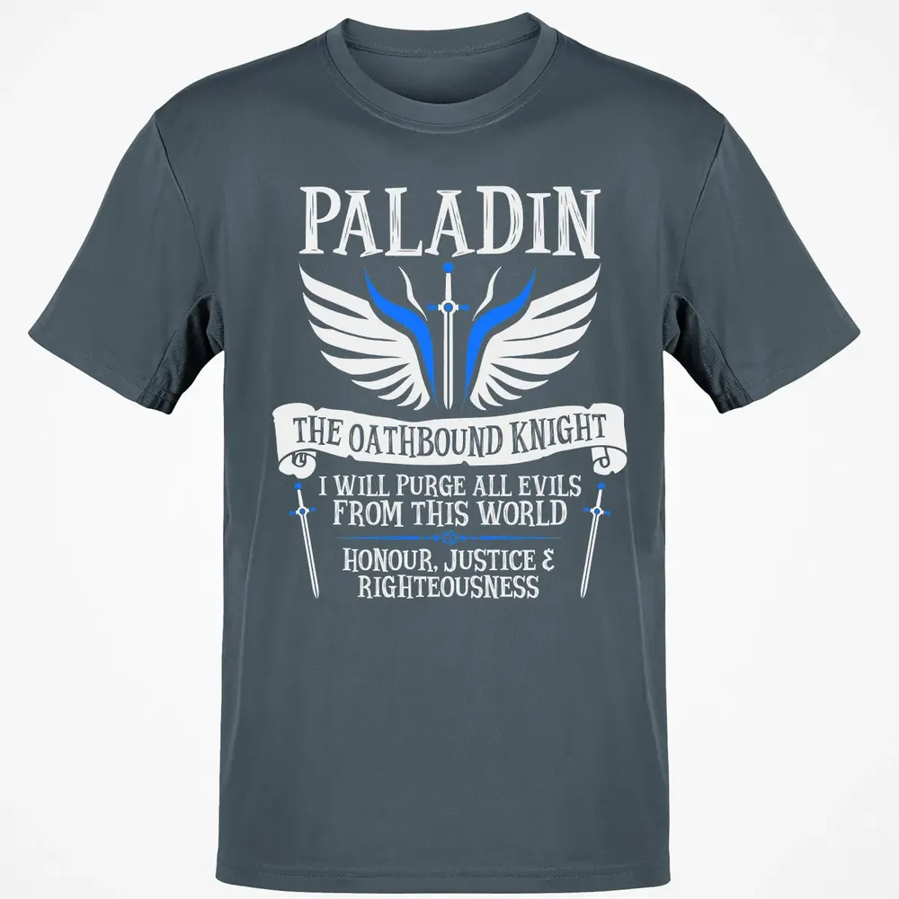 PALADIN, THE OATHBOUND KNIGHT (White) Classic Unisex T-Shirt - 4