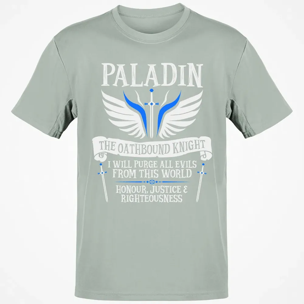 PALADIN, THE OATHBOUND KNIGHT (White) Classic Unisex T-Shirt - 3