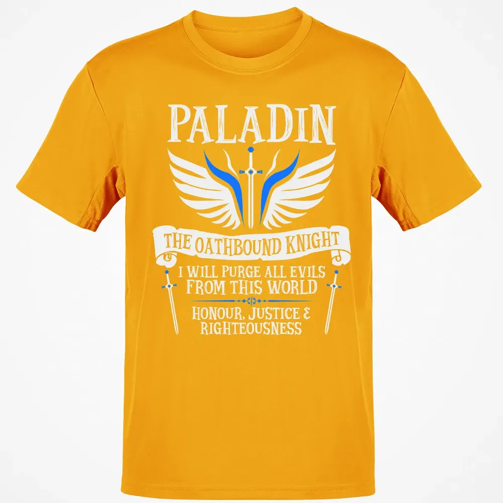 PALADIN, THE OATHBOUND KNIGHT (White) Classic Unisex T-Shirt - 5