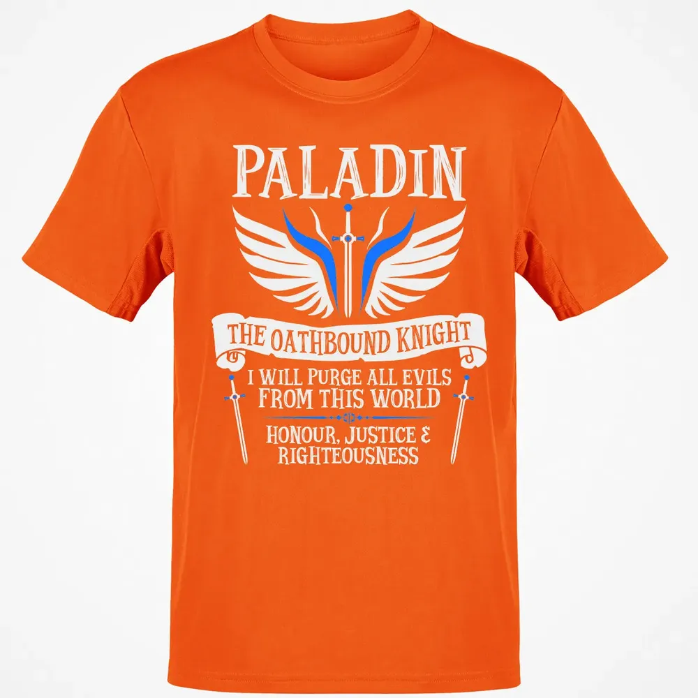 PALADIN, THE OATHBOUND KNIGHT (White) Classic Unisex T-Shirt - 9