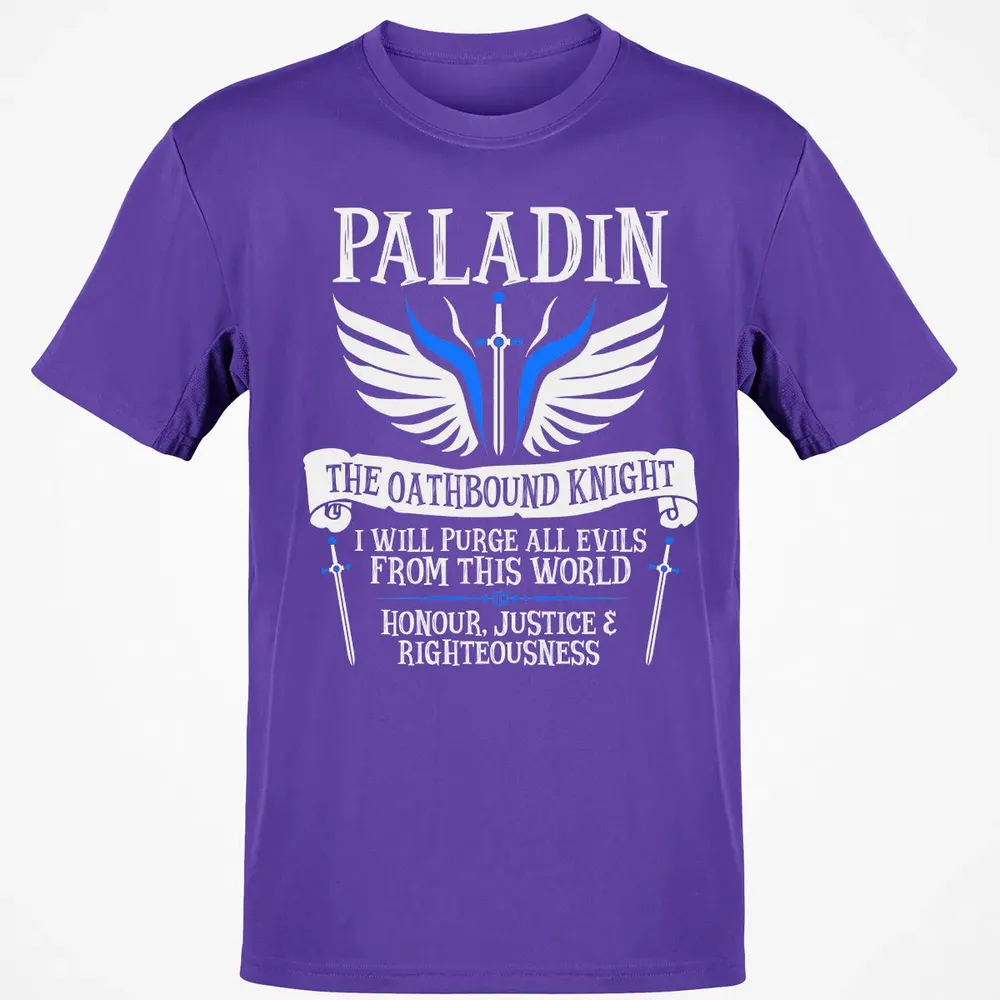 PALADIN, THE OATHBOUND KNIGHT (White) Classic Unisex T-Shirt - 10