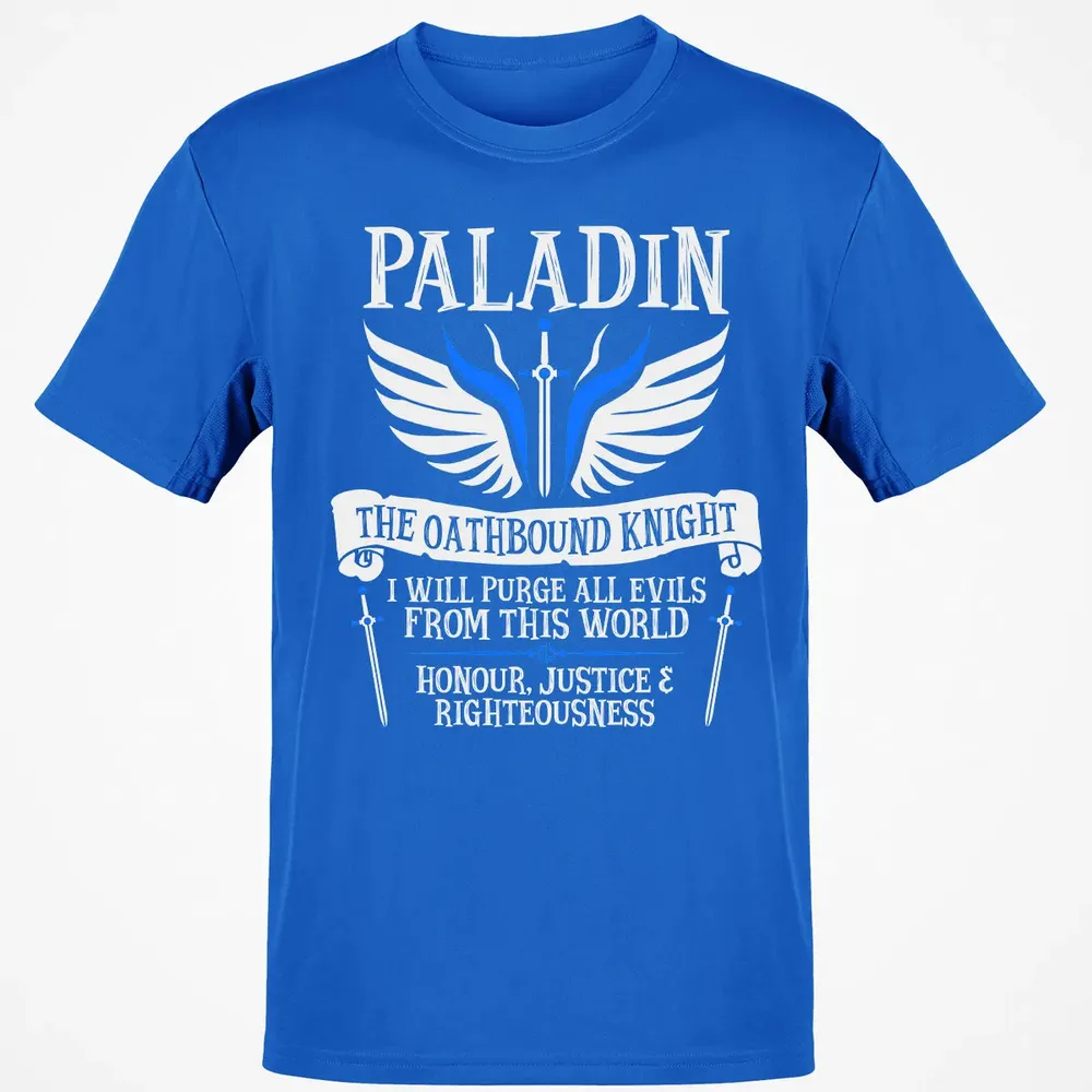 PALADIN, THE OATHBOUND KNIGHT (White) Classic Unisex T-Shirt - 12