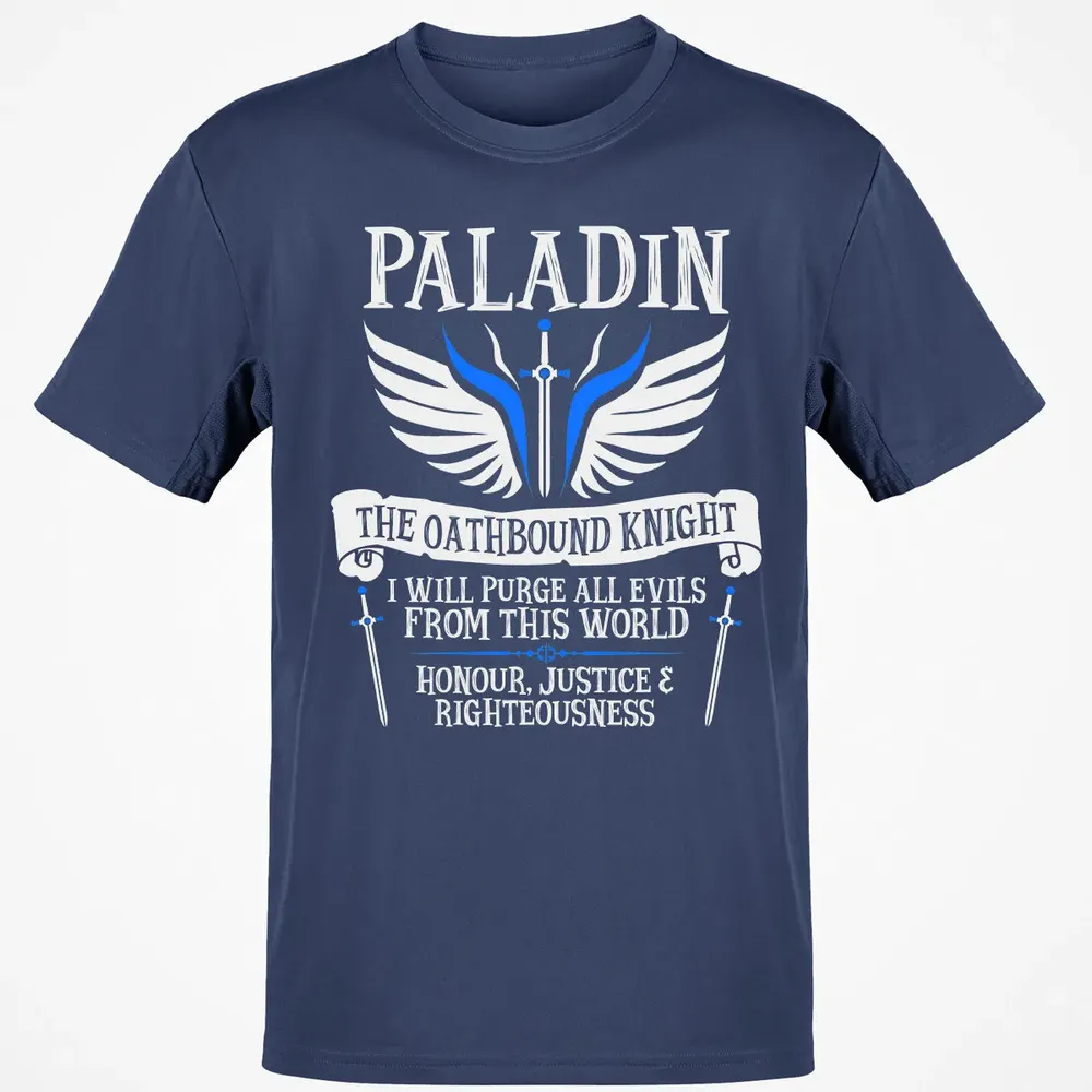 PALADIN, THE OATHBOUND KNIGHT (White) Classic Unisex T-Shirt - 8