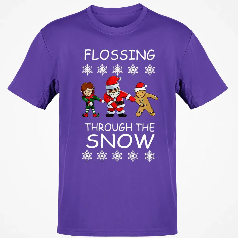 Floss through the snow Classic Unisex T-Shirt - 10