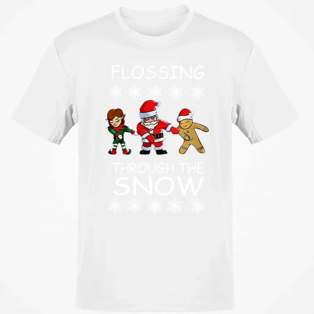 Floss through the snow Classic Unisex T-Shirt - 13