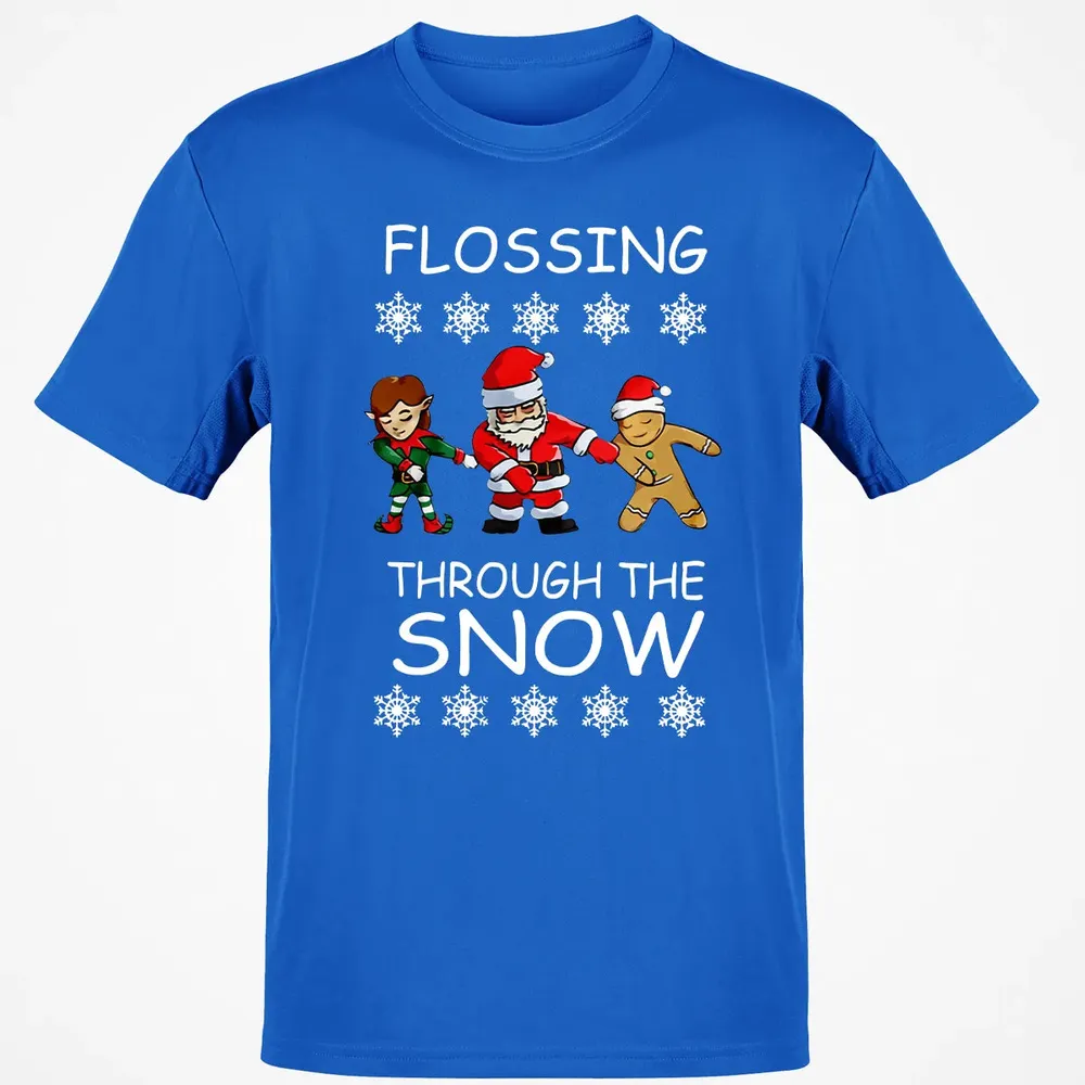 Floss through the snow Classic Unisex T-Shirt - 12