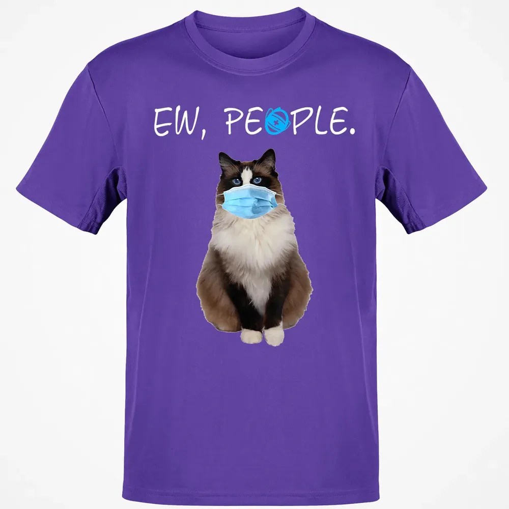Ragdoll Cat Ew People Cat Wearing A Face Mask Classic Unisex T-Shirt - 10