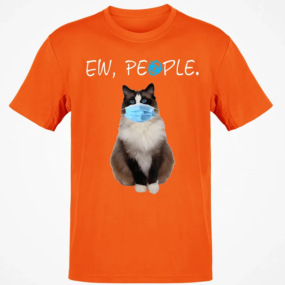 Ragdoll Cat Ew People Cat Wearing A Face Mask Classic Unisex T-Shirt - 9