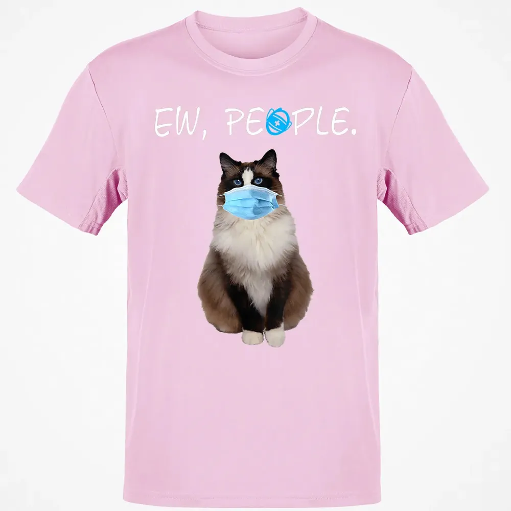 Ragdoll Cat Ew People Cat Wearing A Face Mask Classic Unisex T-Shirt - 6