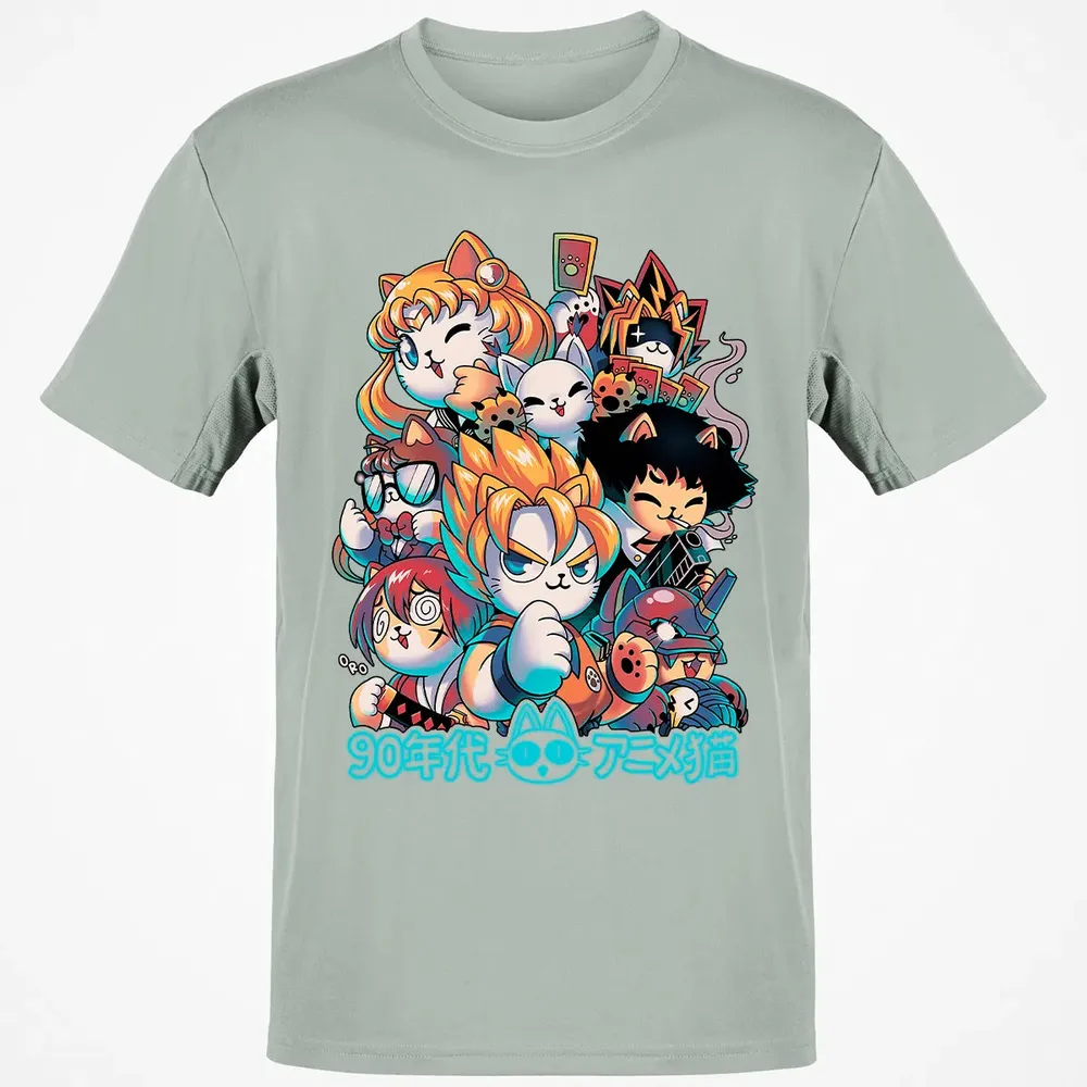 90s Anime Neko Classic Unisex T-Shirt - 3