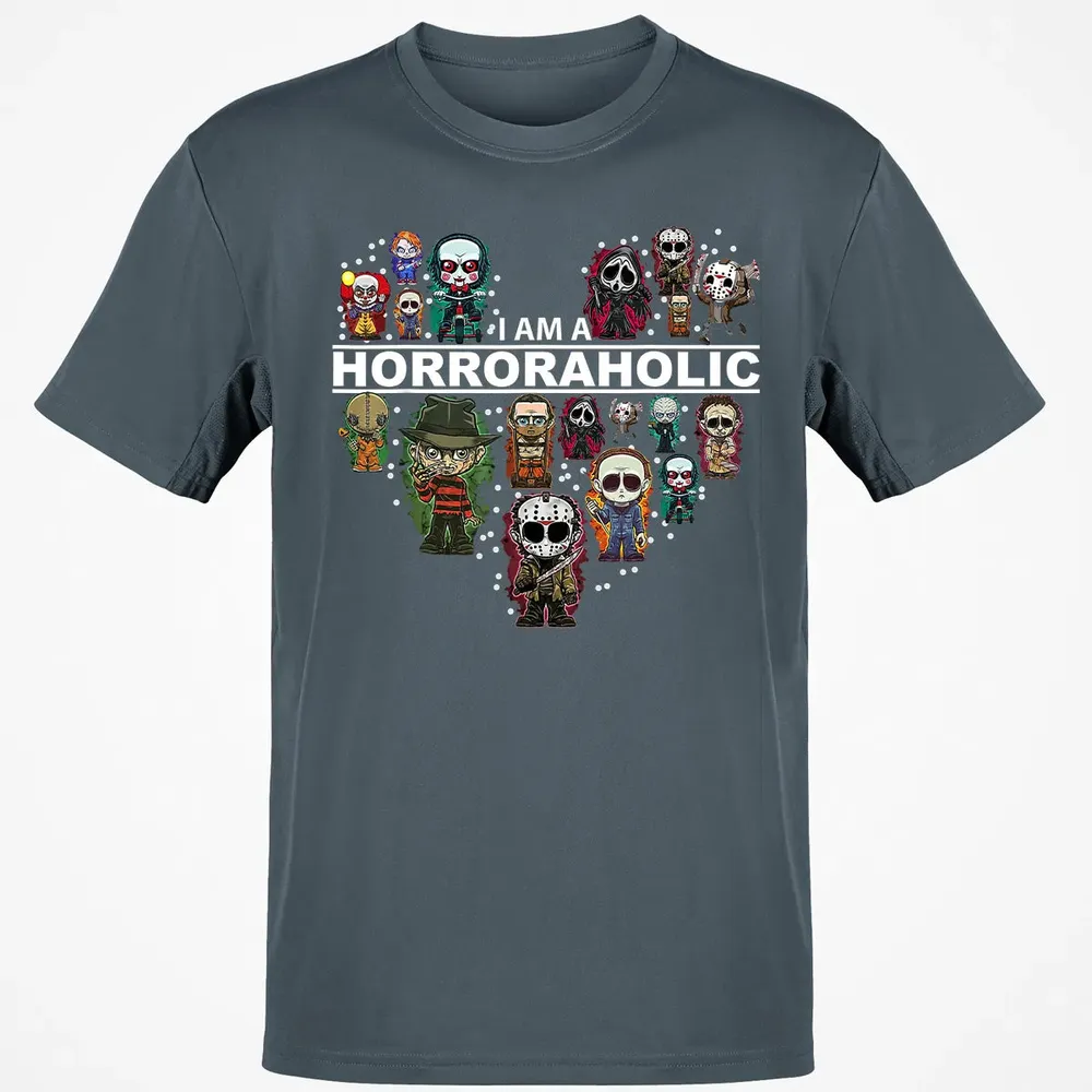 I Am A Horroraholic Halloween Day Horror Aholic Classic Unisex T-Shirt - 4