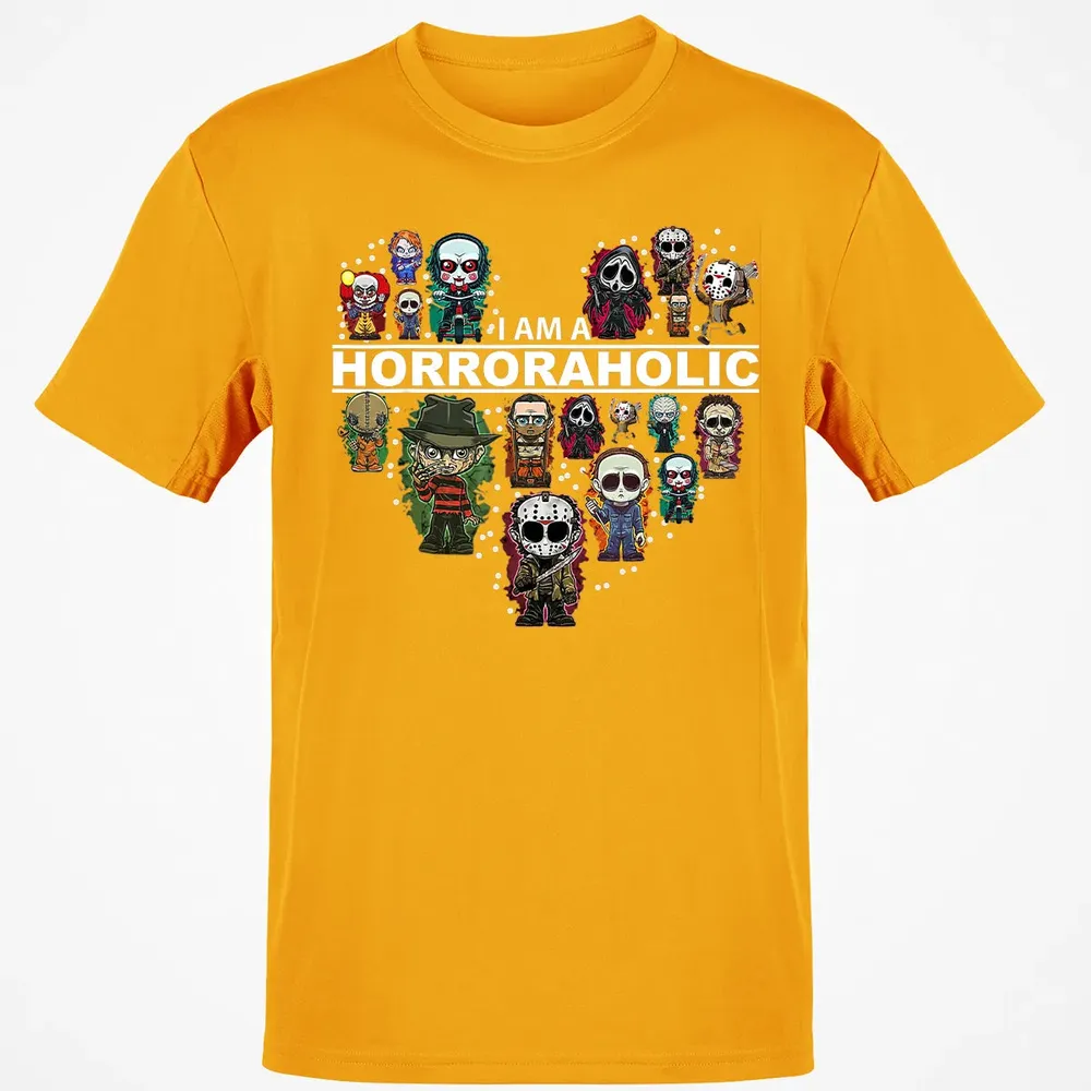 I Am A Horroraholic Halloween Day Horror Aholic Classic Unisex T-Shirt - 5