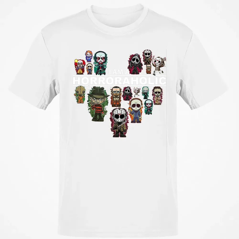 I Am A Horroraholic Halloween Day Horror Aholic Classic Unisex T-Shirt - 13