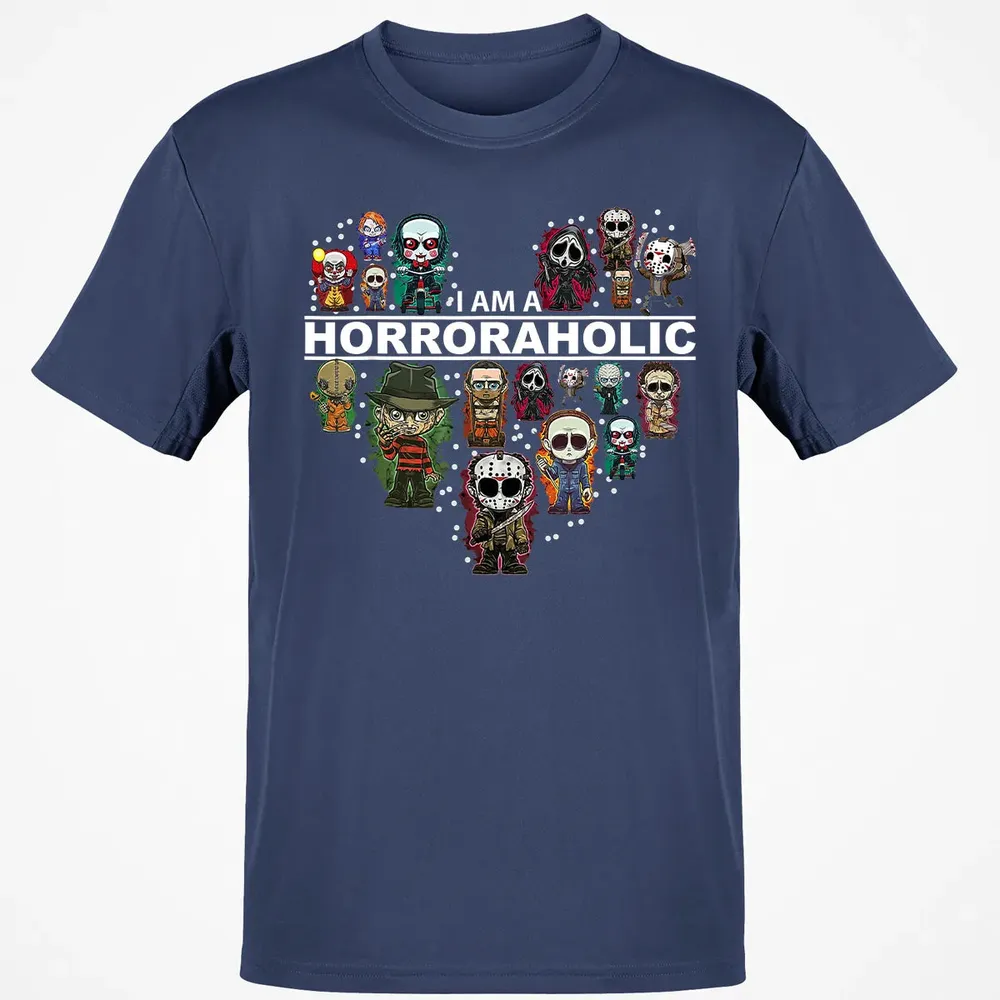 I Am A Horroraholic Halloween Day Horror Aholic Classic Unisex T-Shirt - 8