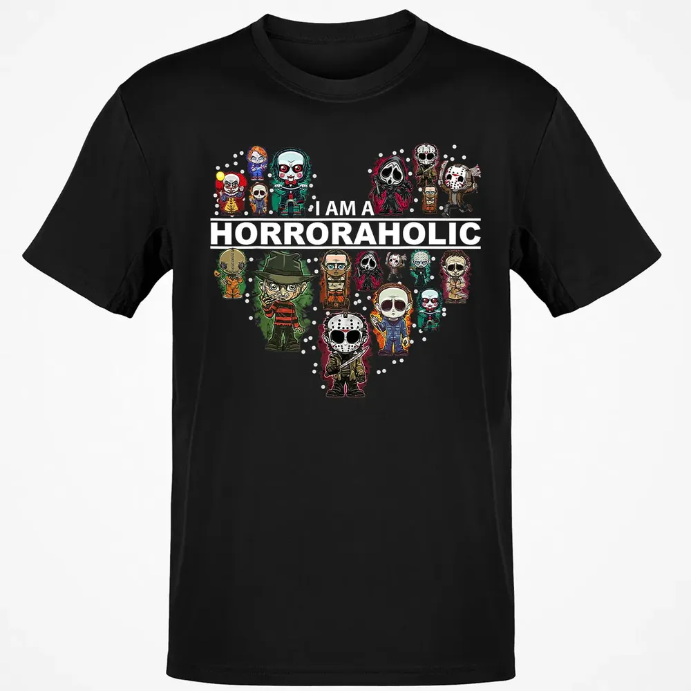 I Am A Horroraholic Halloween Day Horror Aholic Classic Unisex T-Shirt - 2