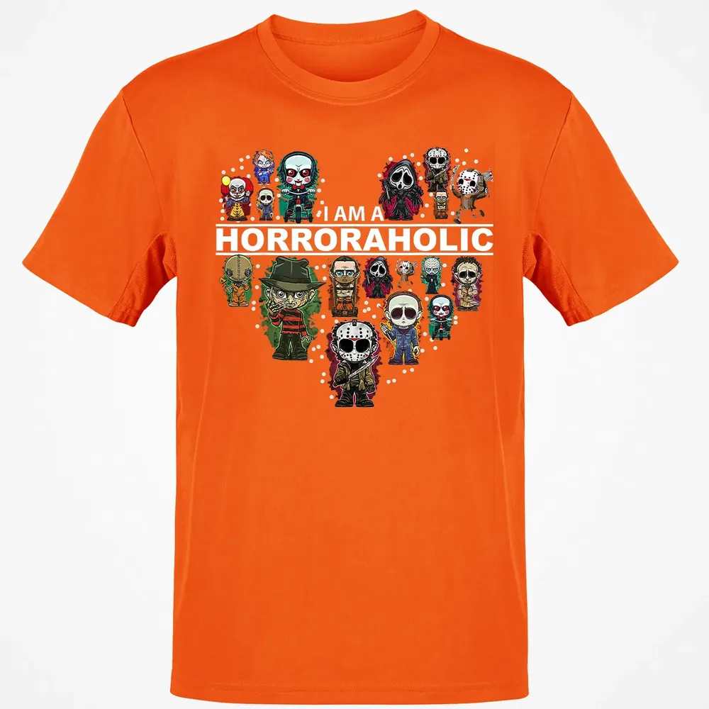 I Am A Horroraholic Halloween Day Horror Aholic Classic Unisex T-Shirt - 9