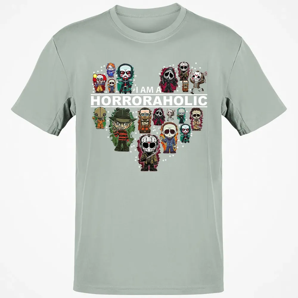 I Am A Horroraholic Halloween Day Horror Aholic Classic Unisex T-Shirt - 3