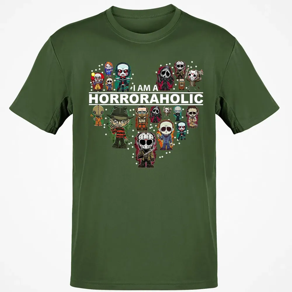 I Am A Horroraholic Halloween Day Horror Aholic Classic Unisex T-Shirt - 7