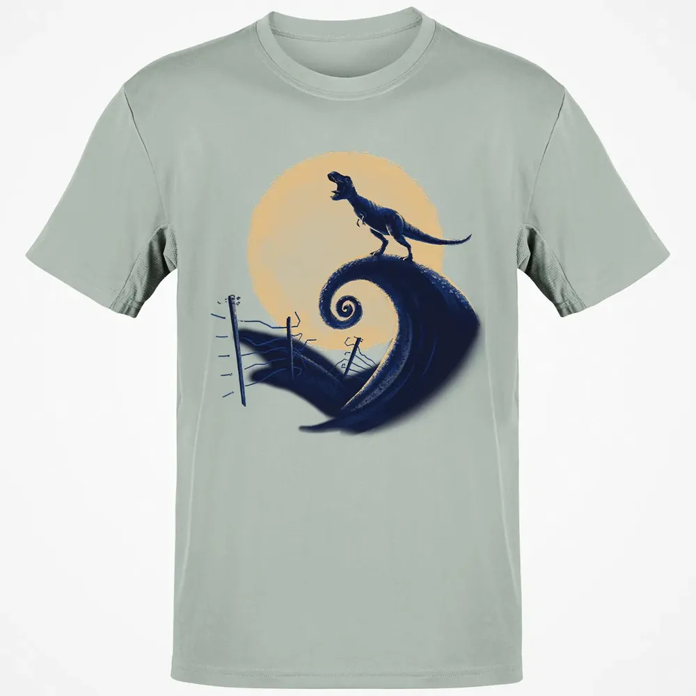 Dinosaur On Nightmare Classic Unisex T-Shirt - 3