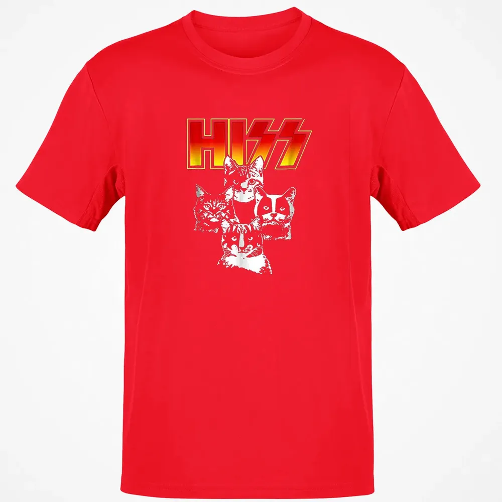 HISS Funny Cute Cat Mom Kitten Cats Lover Rock Gift Classic Unisex T-Shirt - 11