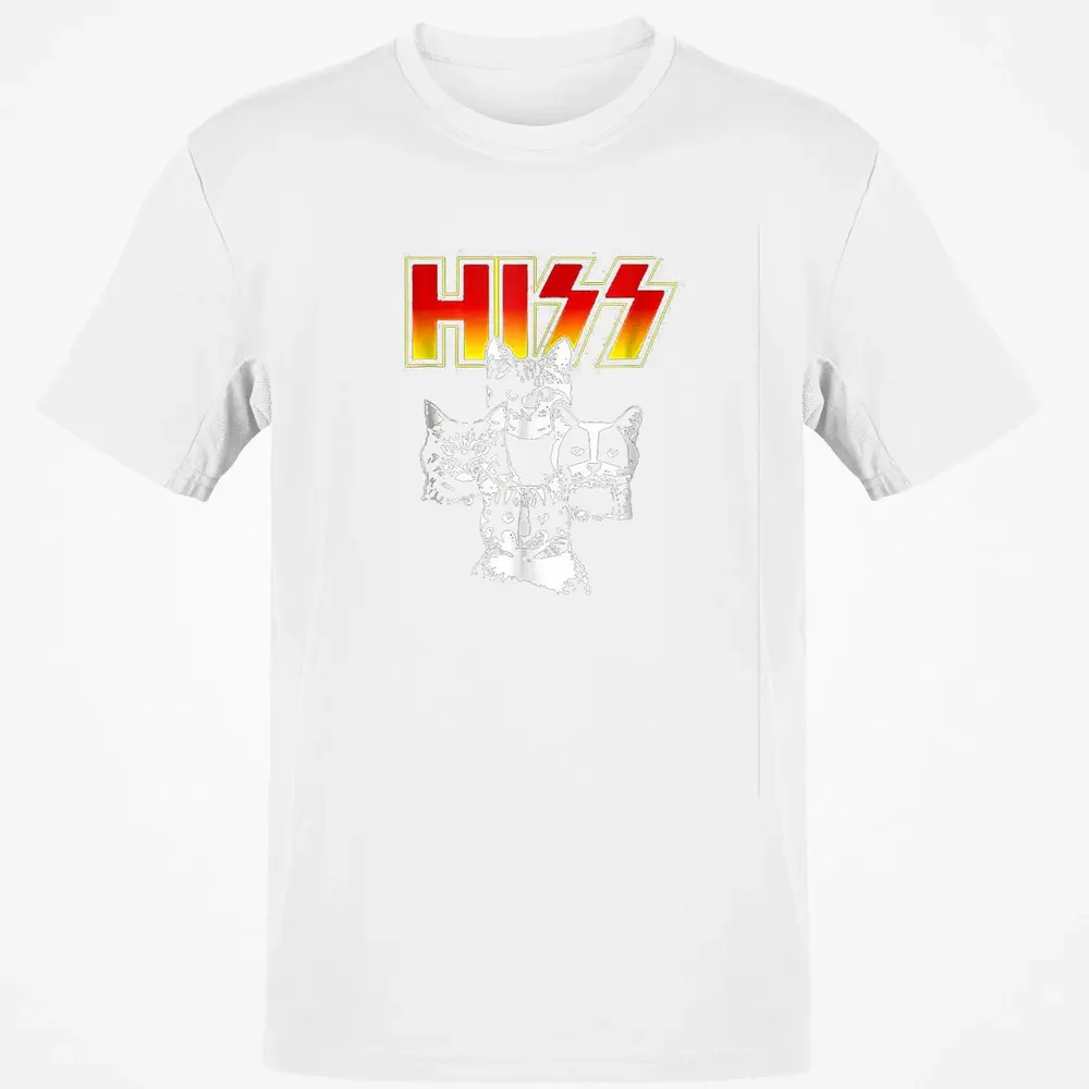 HISS Funny Cute Cat Mom Kitten Cats Lover Rock Gift Classic Unisex T-Shirt - 13
