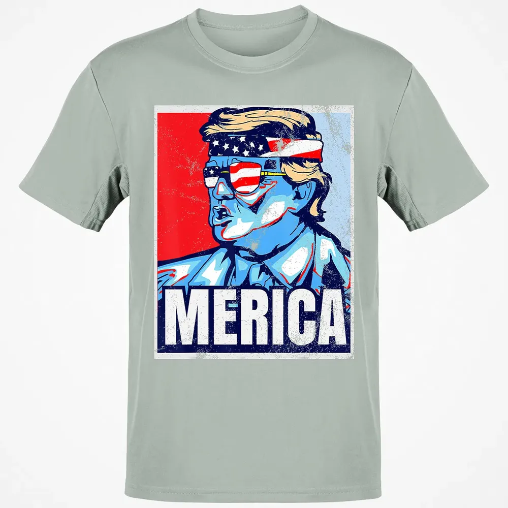 Donald Trump 4th Of July T Merica  America USA Flag Classic Unisex T-Shirt - 3