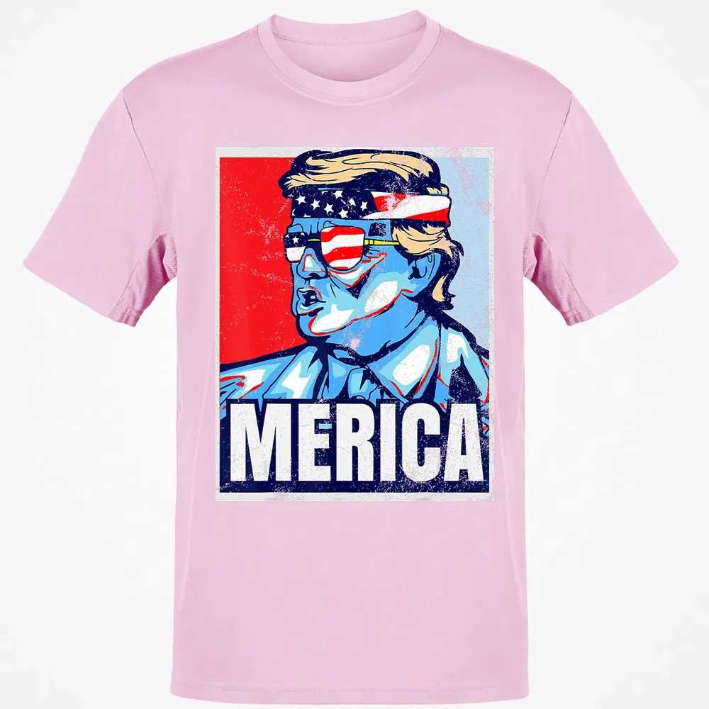Donald Trump 4th Of July T Merica  America USA Flag Classic Unisex T-Shirt - 6