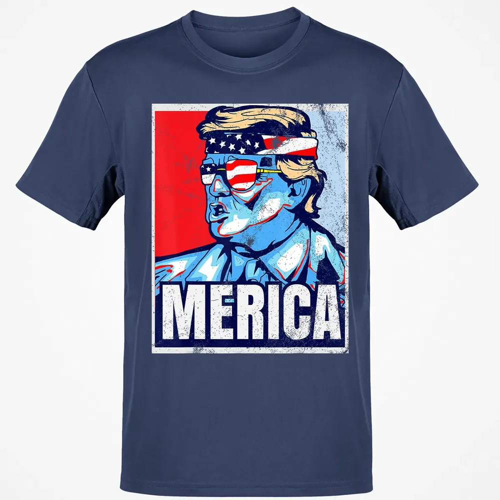 Donald Trump 4th Of July T Merica  America USA Flag Classic Unisex T-Shirt - 8